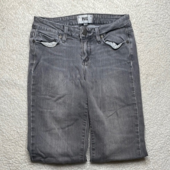 Paige Gray Soft Denim Jeans Stretch Verdugo Ultra Skinny Size 26 - Picture 4 of 13